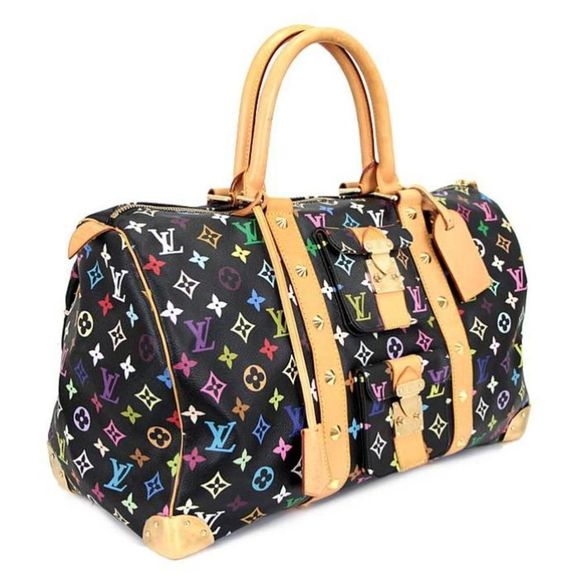 Louis Vuitton Keepall 45 Boston Bag Multicolor Black - Picture 1 of 4
